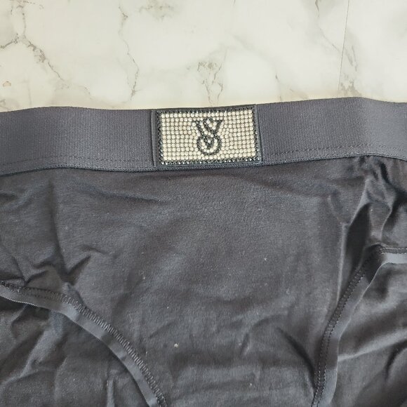 VS Logo Cotton Shine Patch Hiphugger Panty - Picture 2 of 6